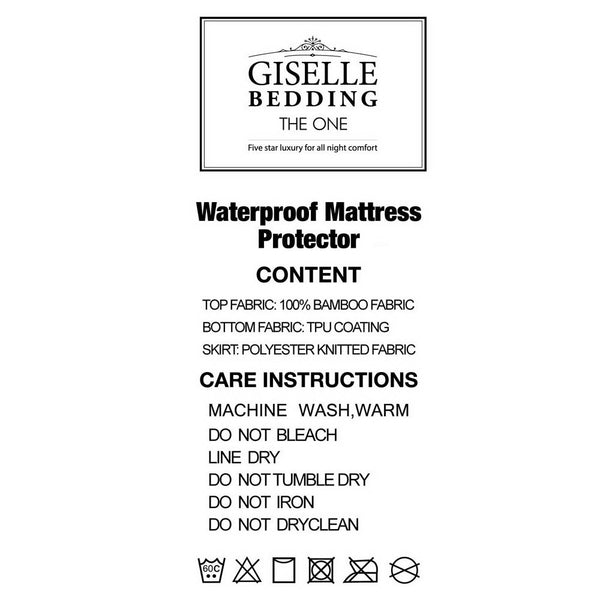 Giselle Bedding Giselle Bedding Bamboo Mattress Protector King